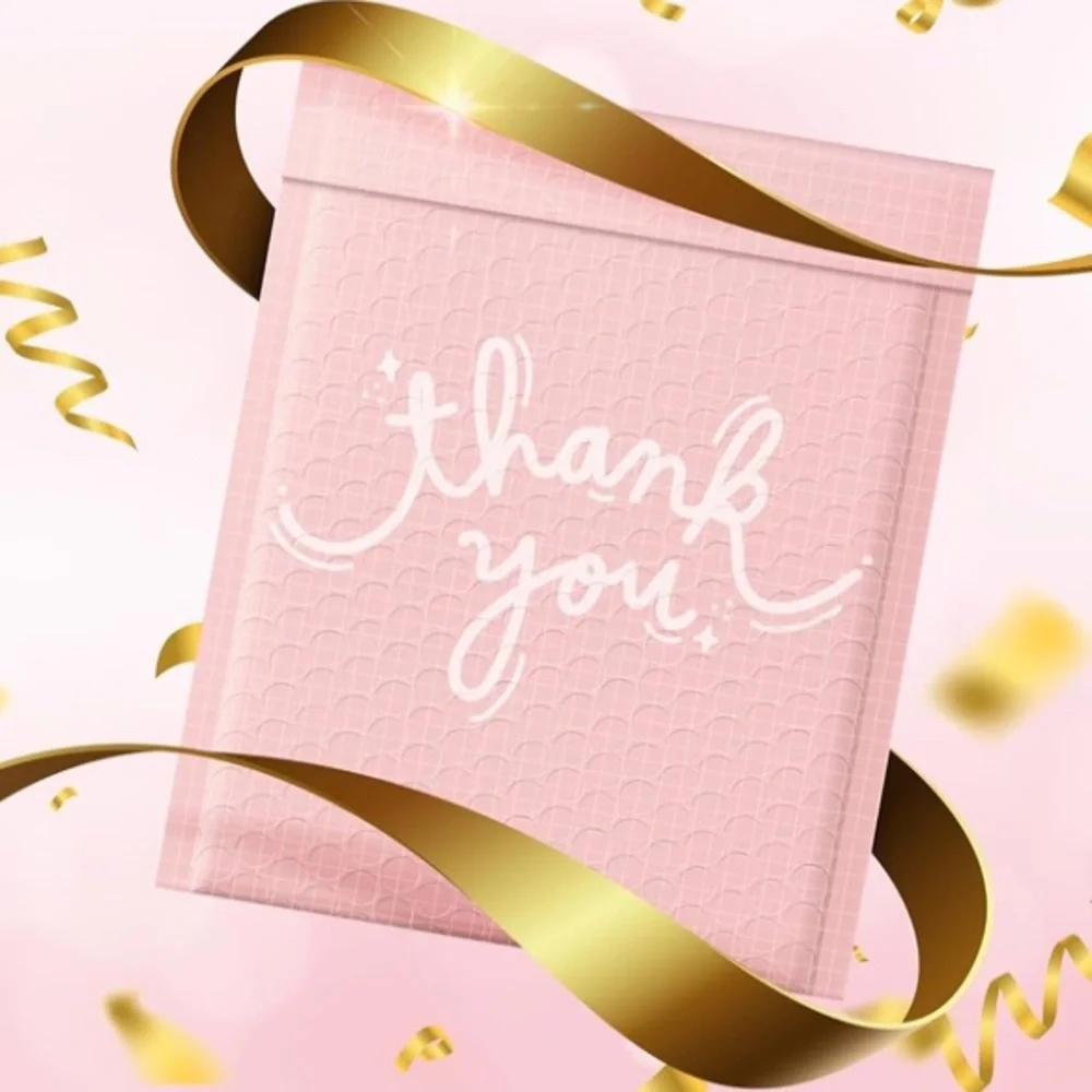 10 Thank you Bubble Poly Mailers